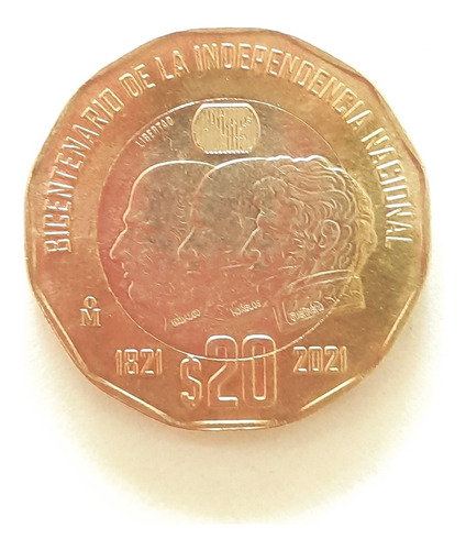 Moneda De 20 Pesos Bicentenario De La Independencia Nacional