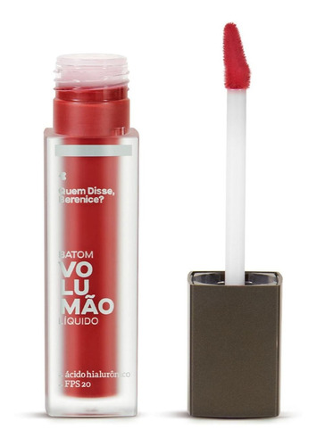 Batom Volumão Líquido Morangoli 5,5ml Acabamento Mate Cor Vermelho