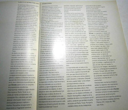 Imagen 5 de 6 de Pedro Terán. Dorado. Catálogo.