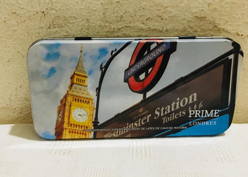 Lata Preservativos Prime - Londres - Coleccionable - Vacia ! Lata (Usado)