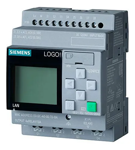 Módulo Lógico Siemens Logo! 12/24rce, 8 Di/4do, Ethernet