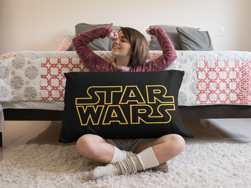 Jogo De Cama Casal Star Wars Yoda Jedi Chewbacca 4 Peças