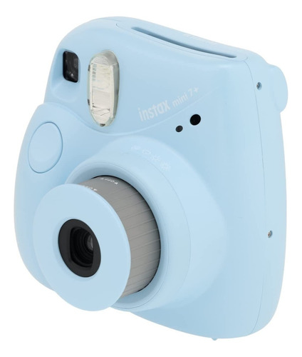 Cámara instantánea Fujifilm Instax Mini 7+ de 10 películas, funda y miniálbum azul claro
