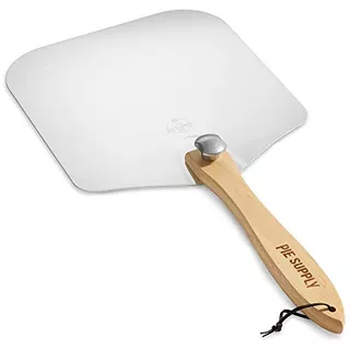 Pie Supply 14 Inch X 16 Inch Aluminum Pizza Peel With F...
