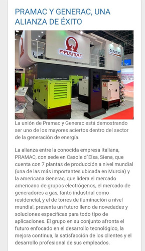 Grupo Electrogeno A Gas Diesel Asesoramiento Proyecto (Usado)