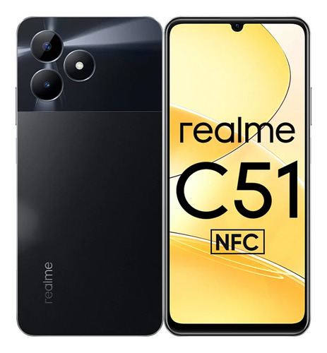 Realme C51 4g Dual Sim 50mp Ai Cámara 5000mah Batería 33w Supervooc 4gb Ram 128gb Rom Negro