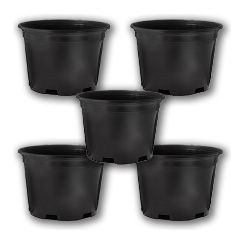 5 Macetas Pro 5 Gal Gro Pro Nursery Pot 20 L Autocultivo 