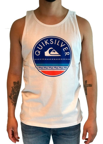 Musculosa Quiksilver Lifestyle Hombre Sun Giant Blanco Cli