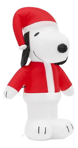 Snoopy En Traje De Papá Noel Inflable De Navidad Por Gemmy