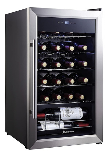 Kalamera Mini Refrigerador De Vino, Compresor De 24 Botellas