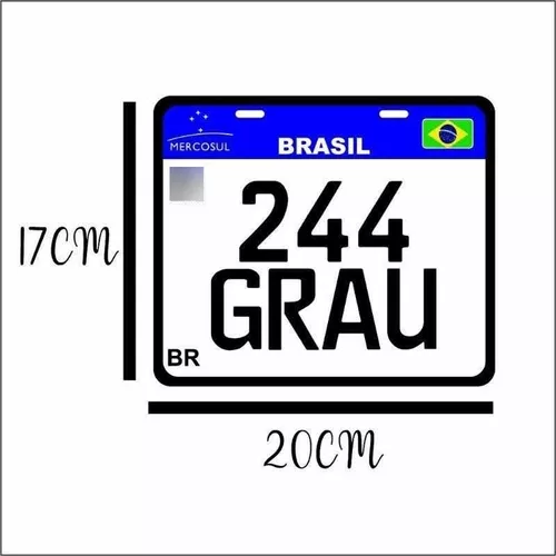 Placa Grau 244  MercadoLivre 📦