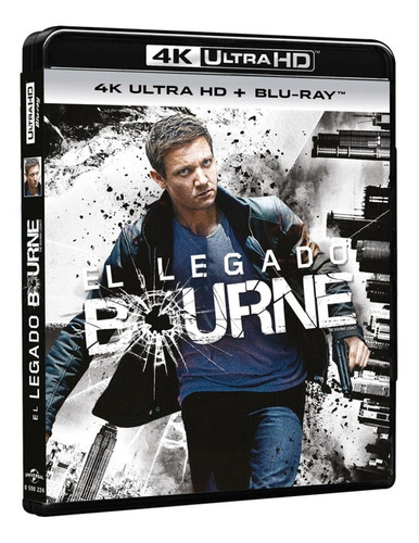 El Legado Bourne Jeremy Renner Pelicula 4k Uhd + Blu-ray