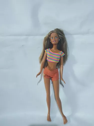 Boneca Barbie Morena Roupa de Praia