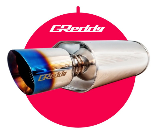 Muffler De Alto Flujo Greddy 2 In / 4.5 Out Pulgadas