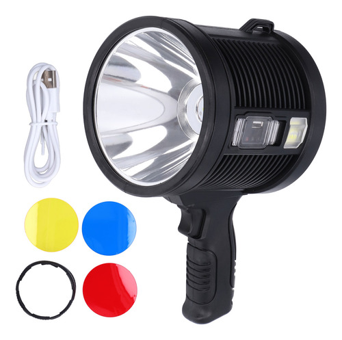 Lámpara Camping Linterna De Mano Recargable Luz Led Potente