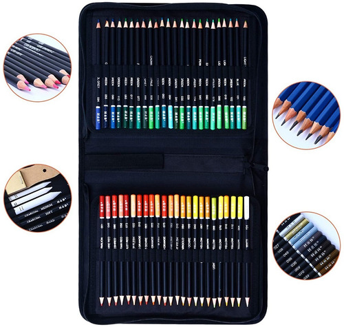 Set De 145 Piezas Profesionales Lapices Para Dibujo H & B