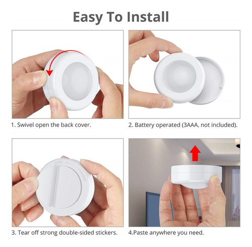 De 6 Piezas De Luz Nocturna Led Con Control Remoto