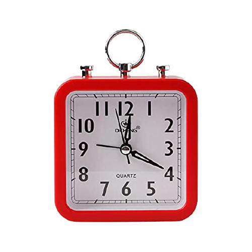 Reloj Despertador De Mesa Decorativo Analógico Cuadrad...