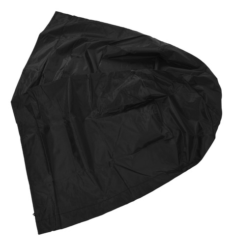 Cubierta Redonda Para Hoguera De Patio Negra, Impermeable, A