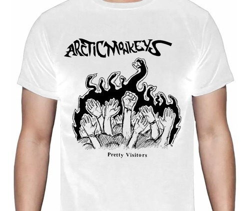 Arctic Monkeys - Pretty Visitors - Blanca - Rock - Polera