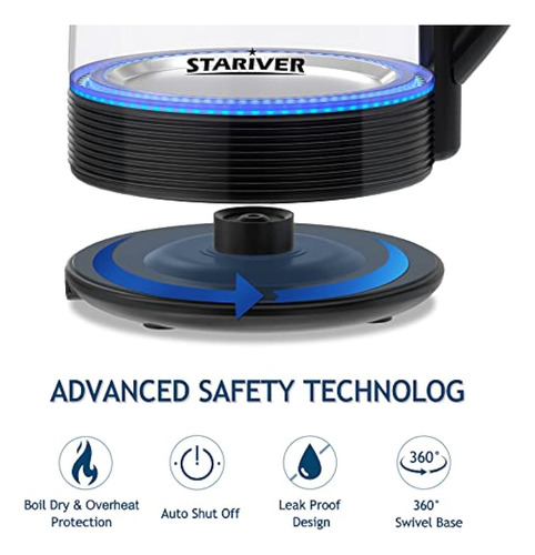 Stariver Hervidor Eléctrico, Hervidor De Té