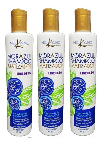 3pz Nekane Shampoo Matizador 300ml Mora Azul