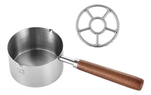 Mini Panela De Aço Inoxidável, Com Suporte Com Suporte
