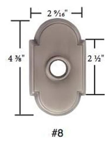 Emtek 8 Rosette Privacy Juego Con Acabado A Juego Merrimack