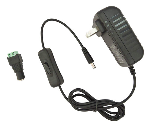 Aspentek Adaptador De Fuente De Poder Cc De 12v, Con Interru