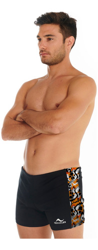 Malla Boxer Heracles Natación Estampada Con Recorte 6900 507