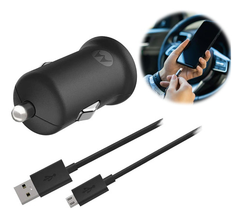 Cargador Auto Motorola Turbo Power 18w Original Micro Usb