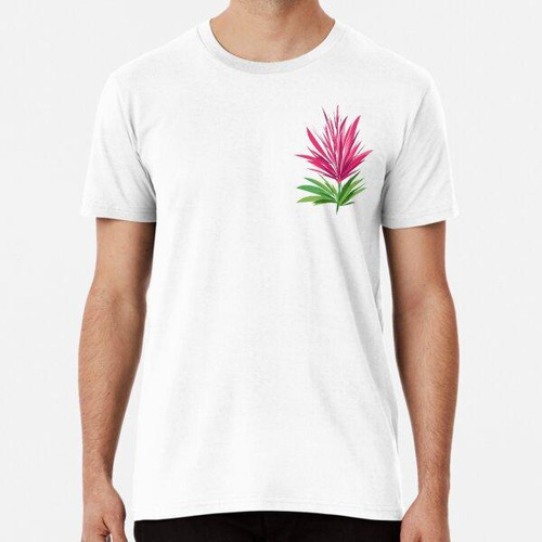 Remera Hermosa Flor Rosa Minimalista Algodon Premium