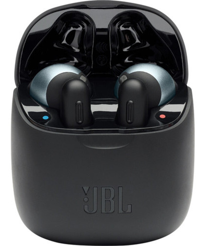 Auriculares in-ear inalámbricos JBL Tune 220TWS 220 negro con luz  verde oscuro
