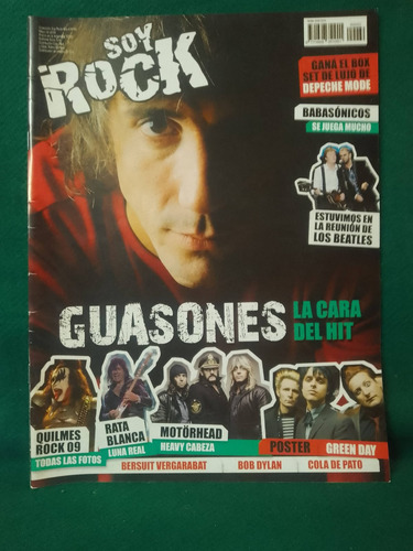 Revista Soy Rock 60 Guasones Quilmes Rock 09 Rata Blanca