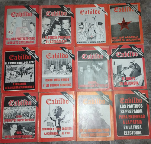 Lote De  12 Revistas Cabildo N°17-35-36-37-59-62-78-85-86-87