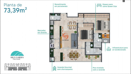 Imagem 7 de 14 de Apartamentos 2 Suites + Lavabo + Varanda Gourmet Com Churrasqueira + Armário Nautico , 61m² A 84m² Piscina , Espaço Crossfit , Oficina , Bicicletario - Ap00047 - 70591325