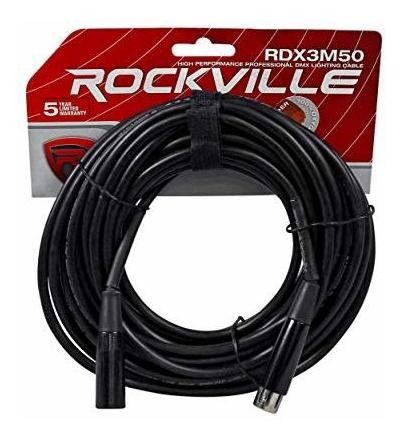 Rdx50 50 Pies 3 Pin Dmx Cable De Iluminación 100 Ofc C...