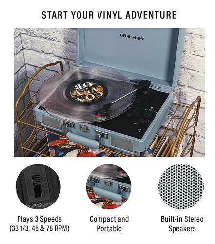 Tocadiscos De Vinilo Crosley Cr8005f-tn Cruiser