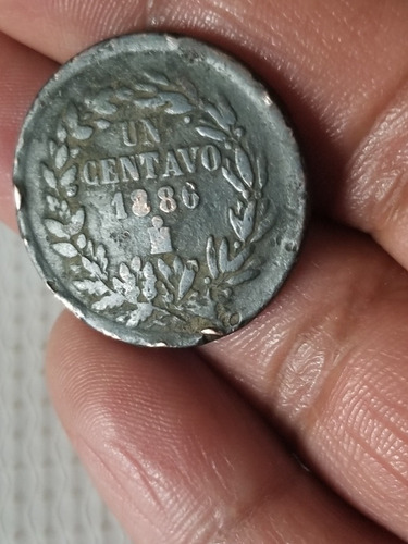 Moneda Un Centavo 1886 República Mexicana 