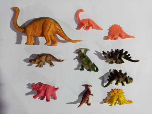 Bootleg Dinosaurios Lote 10 Figuras Varias Escalas (Usado)