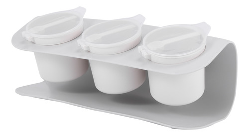Plastic Spick Rack Kitchen Seasoning Box Spices-grey