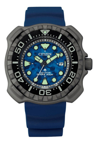 Relógio Citizen Bn0227-09l Eco-drive Diver´s Azul Tz31641f