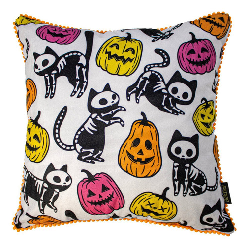 Capa Para Almofada Halloween Personagens 43x43cm Belchior Wt