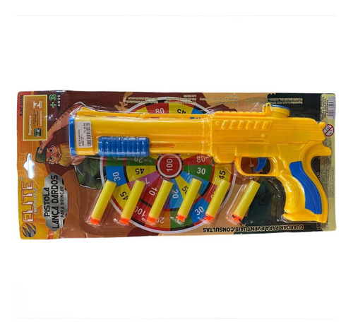 Lança Dardos Arminha Estilo Nerfs Com 6 Dardos