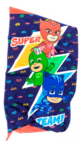 Toalla Oficial Pj Masks: Heroes En Pijamas, 100% De Algodón