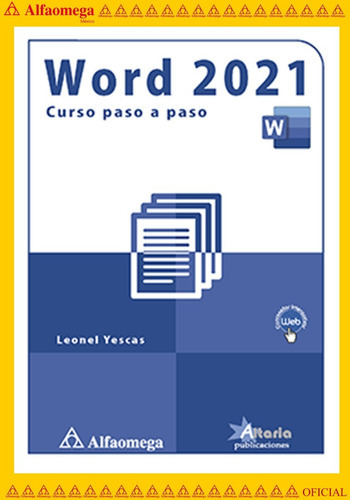 Word 2021 - Curso Paso A Paso, De Yescas, Leonel. Editorial Alfaomega Grupo Editor, Tapa Blanda, Edición 1 En Español, 2021