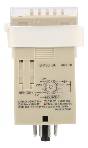 Exibir Contador Eletrônico O111rom Dh48j-8a Lcd Digital 8