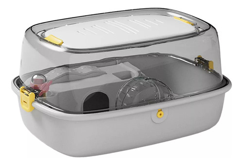 Hamster Habitat, Grande Ventilação, Gaiola De Hamster Cinza