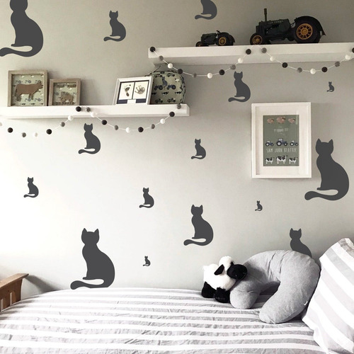 Stencil Kit De Gatinho - Molde Vazado Decoração R-49,95