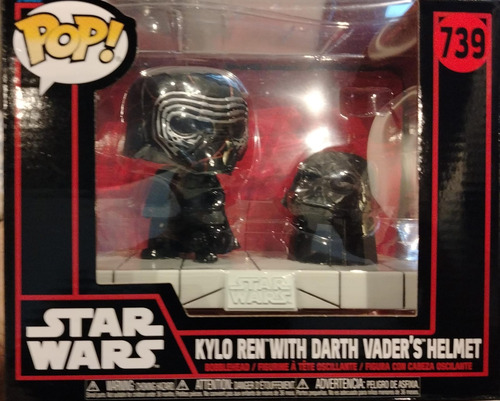 Funko Pop! Deluxe Star Wars #739: Kylo Ren W/darth Vader Hel (Usado)